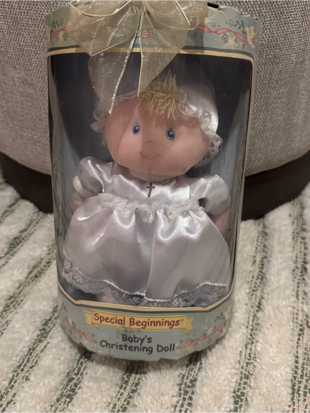 Vintage Eden Special Beginnings Babys Christening Doll 8" NIB Baptism Plush